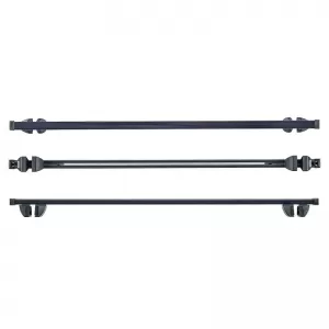 Roof Bars Steel CRUZ 921-939 Oplus SR+150cm Railing System Black 2 Pieces-image-6303482