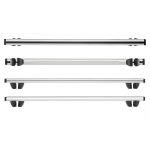 Roof Bars Aluminum CRUZ 924-064 Alu Cargo R-138cm Railing System Silver 2 Pieces-image-6303487