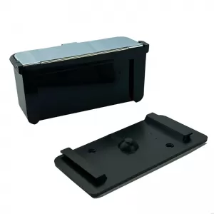Ashtray Black / Chrome 9 x 4 x 4cm-image-6303581