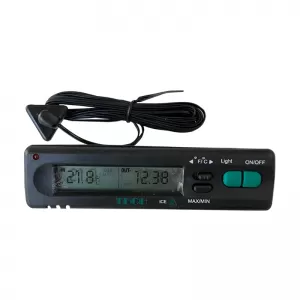Termometru dublu negru 22050
