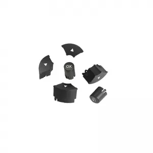Steering Wheel Switch Control Buttons Covers suitable for Mercedes-Benz C-Class W204 / E-Class W212 / GLK X204 / Left 2 Pcs-image-6303624