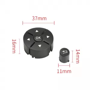 Steering Wheel Switch Control Buttons Covers suitable for Mercedes-Benz C-Class W204 / E-Class W212 / GLK X204 / Left 2 Pcs-image-6303626