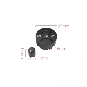 Steering Wheel Switch Control Buttons Covers suitable for Mercedes-Benz C-Class W204 / E-Class W212 / GLK X204 / Right 2 Pcs-image-6303631