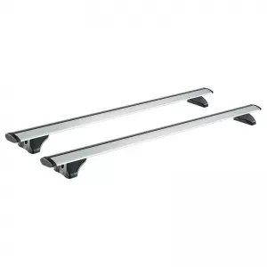 Roof Bars Aluminum Aerodynamic CRUZ 925-705 Airo FIX 128cm Silver 2 Pieces-image-6303719