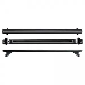 Roof Bars Aluminum Aerodynamic CRUZ 925-783 Airo Dark X-118cm Black 2 Pieces-image-6303754