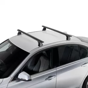 Roof Bars Aluminum Aerodynamic CRUZ 925-783 Airo Dark X-118cm Black 2 Pieces-image-6303755