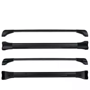 Roof Bar Aluminum Aerodynamic CRUZ 925-739 Airo Fuse Dark 114cm Black 1 Piece-image-6303802