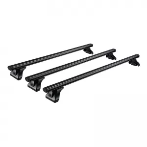 Roof Bars Aluminum CRUZ 925-095 Alu Cargo Dark AF3-128cm Black 3 Pieces-image-6303856