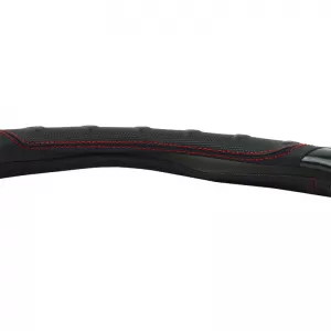 Steering Wheel Cover PU Speed Black / Carbon With Red Stitching Medium 38cm-image-6303883