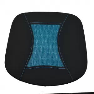Back Support Anatomic / Orthopedic Cushion Gel 41x38x5.5cm Black / Blue 1 pc-image-6303892