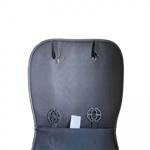 Seat Front Cushions PU Elegance Black With Gray Seam 2 Pieces-image-6304025