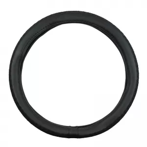 Steering Wheel Cover PU Soft Black With Black Stitching Medium 38cm-image-6304113