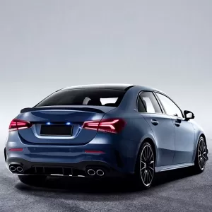 Trunk Spoiler suitable for Mercedes-Benz A-Class V177 18+ 4D Sedan Glossy Black From Abs Plastic-image-6304148