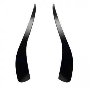 Front Bumper Side Flaps suitable for Mercedes-Benz CLA W117 13-17 With A Design Bumper Glossy Black 2 Pieces-image-6304156