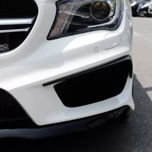 Front Bumper Side Flaps suitable for Mercedes-Benz CLA W117 13-17 With A Design Bumper Glossy Black 2 Pieces-image-6304157