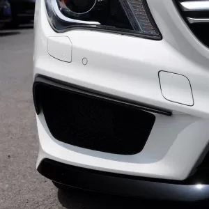 Front Bumper Side Flaps suitable for Mercedes-Benz CLA W117 13-17 With A Design Bumper Glossy Black 2 Pieces-image-6304158