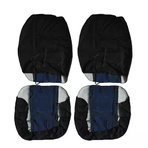 Seat Covers Smart Style Black-Blue Set Front-Rear 8 Pieces-image-6304243