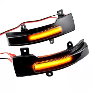 Mirror Led suitable for Citroen C4 Air Cross 12-15 / Mitsubishi ASX 10-14, L200 05-15, Pajero, Pajero Sport 08+, Outlander 12+ / Peugeot 4008 12-17 Dynamic Led Canbus Black 2 Pcs-image-6304261