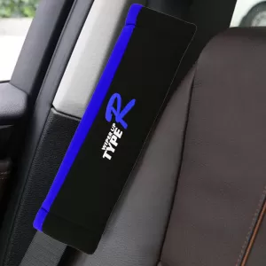 Seat Belt Cover Type-R Black / Blue 2 Pcs-image-6304334