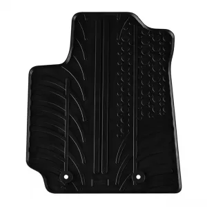 Rubber Car Mats Gledring 0417 suitable for Hyundai I10 Hatchback 2020- Manual Black 4 Pieces-image-6304495