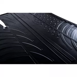 Rubber Car Mats Gledring 0583 suitable for Fiat 500E Hatchback 2020 - Black 4 Pieces-image-6304533
