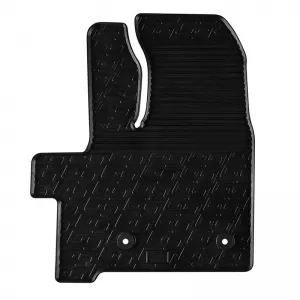 Rubber Car Mats Gledring 0893 suitable for Ford Turneo Custom Passenger Automatic 2018 - Black 2 Pieces-image-6304655
