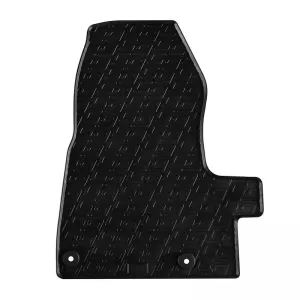Rubber Car Mats Gledring 0893 suitable for Ford Turneo Custom Passenger Automatic 2018 - Black 2 Pieces-image-6304656