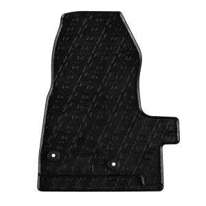 Rubber Car Mats Gledring 0894 suitable for Ford Transit Custom Furgon / Kombi Furgon / Kombi Facelift Automatic 2018 - Black 2 Pieces-image-6304668