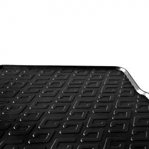 Rubber Car Mats Gledring 0894 suitable for Ford Transit Custom Furgon / Kombi Furgon / Kombi Facelift Automatic 2018 - Black 2 Pieces-image-6304669