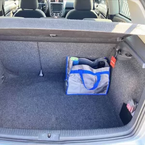 Car Boot Organizer & Shopping Bag Gray / Blue 38x20x31cm-image-6304681