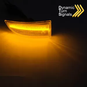 Mirror Led suitable for Renault Megane MK3 08-16, Scenic & Grand Scenic III 09-15, Fluence 09-19, Laguna 07-15 Dynamic Led Smoke 2 Pcs