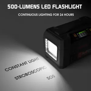 Car Booster, Powerbank, Car Washer 1.5 MPA Cordless, Compressor 150PSI, Led Light 5 in 1 Lokithor AW401 12 Volt 2500A-image-6304751