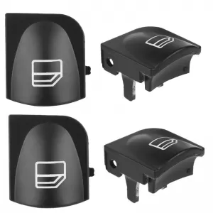 Switch Button Covers suitable for Left Electric Car Windows for Mercedes C-Class W203 2 Pieces-image-6304828