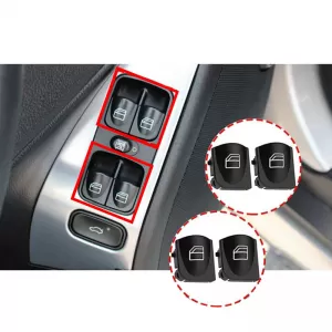 Switch Button Covers suitable for Left Electric Car Windows for Mercedes C-Class W203 2 Pieces-image-6304830
