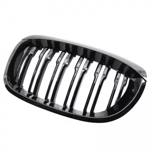 Front Grilles suitable for BMW 3 E46 03-06 Coupe/Cabrio M4 Look with Double Grille 4D Glossy Black 2 Pcs-image-6304866
