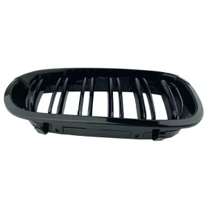 Front Grilles suitable for BMW 3 E46 03-06 Coupe/Cabrio M4 Look with Double Grille Glossy Black 2 Pcs-image-6304882
