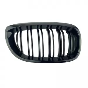 Front Grilles suitable for BMW 3 E46 03-06 Coupe/Cabrio M4 Look with Double Grille Glossy Black 2 Pcs-image-6304883