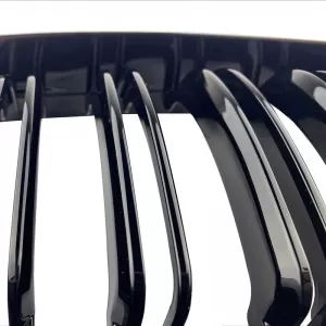 Front Grilles suitable for BMW 3 E46 03-06 Coupe/Cabrio M4 Look with Double Grille Glossy Black 2 Pcs-image-6304885