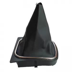 Shift Boot With Plastic Base Suitable for VW Golf V (5) 03-08 / VW Golf VI (6) 08-11 Black / Chrome GK0055