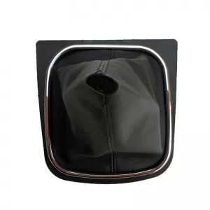 Shift Boot With Plastic Base Suitable for VW Golf V (5) 03-08 / VW Golf VI (6) 08-11 Black / Chrome GK0055