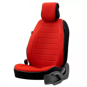 Seat Cushion suitable for Otom Active Line Fabric Lacoste Embossed Red ACTL-104 1 Piece-image-6305138