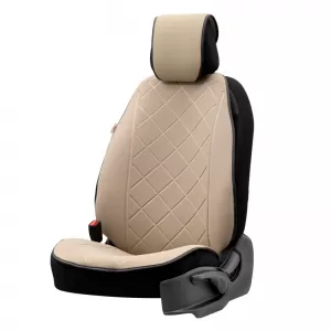 Seat Cushion suitable for Otom Active Pro Fabric Lacoste Embossed Beige ACTP-103 1 Piece-image-6305159