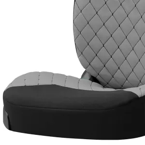 Semi Front Seat Covers suitable for Otom RSX Sport Fabric Embroidered Grey With Black Stitch RSXL-103 2 Pieces-image-6305186