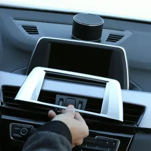 Navi Screen Chrome Frame Cover suitable for BMW X1 F48 15-19-image-6305386