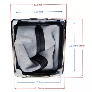 Shift Boot With Plastic Base Suitable for Ford Focus MK2 04-11 Black / Chrome GK1305-image-6305412