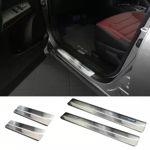 Decorative Interior Door Sills suitable for Toyota Rav4 16-18 / Toyota C-HR 2016+ Hybrid Chrome 4 Pcs-image-6305415