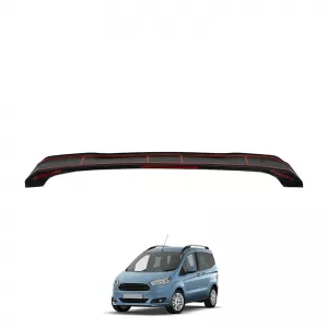 Rear Bumper Protector suitable for Ford Courier Tourneo / Transit 2014+ From Abs Plastic Black