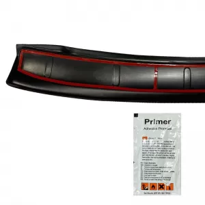 Rear Bumper Protector suitable for VW Caddy 2003-2015 from ABS plastic black-image-6305703