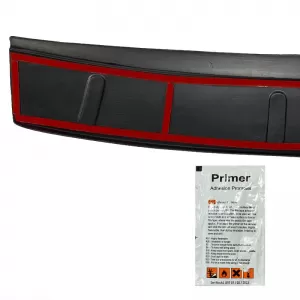 Rear Bumper Protector suitable for Skoda Octavia III (3) 5E 13-20 Sedan from ABS Plastic Black-image-6305708