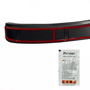 Rear Bumper Protector suitable for VW Tiguan mk2 2015+ From Abs Plastic Black-image-6305713